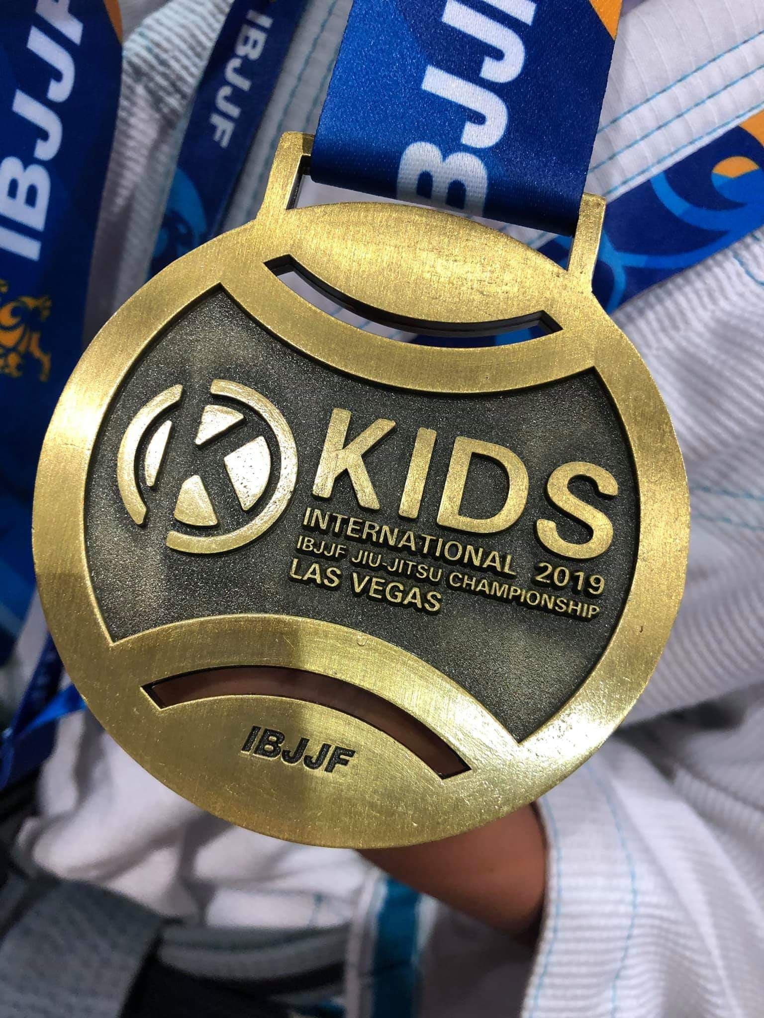 Evolet Elise Boris bronze medalje fra IBJJF Kids 2019 Las Vegas